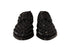 Dolce & Gabbana Black Lace Up Studded Formal Flats Shoes